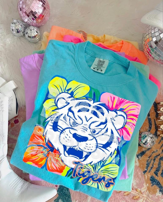 Neon mascot tiger